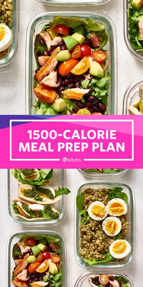 How I Meal Prep for a Week of 1500-Calorie Days — Power Hour Meal Prep 1500 Calories A Day, 1500 Calorie Diet, 1500 Calorie Meal Plan, Meal Prep Plan, Cucumber Diet, Belly Diet, 1200 Calorie, Meal Prep Plans, Easy Diet