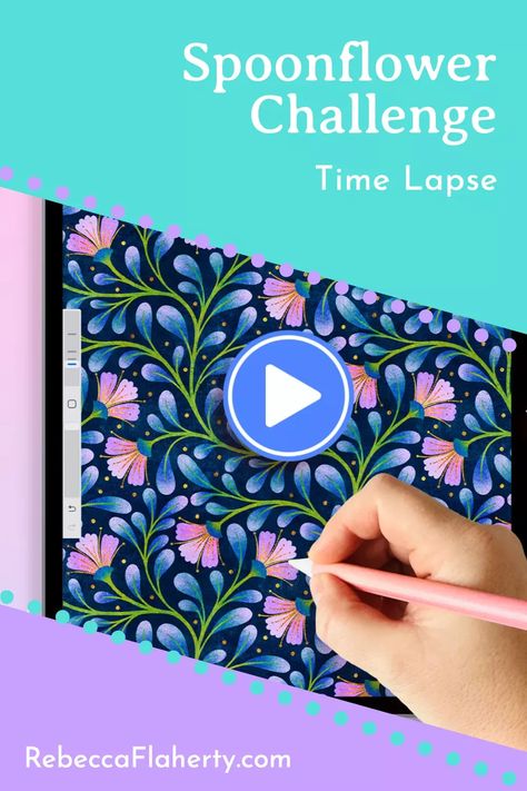 ✅ Click Link! ⬆️ Learn how to create Spoonflower Challenge patterns in Procreate with Rebecca Flaherty. #spoonflower #procreate . #Floral #Pattern_Designs #Floral_Template #Free_Template Trailing Floral Pattern, Procreate Floral, Floral Template, Free Procreate, Procreate Brushes Free, Procreate Art, Free Brush, Procreate Brushes, Watercolor Brushes