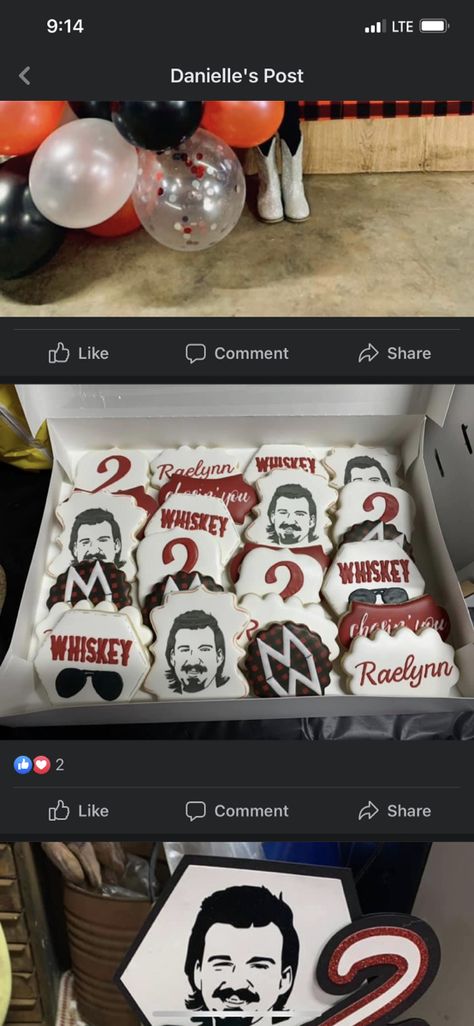 Morgan Wallen Themed Party, Waylon Jennings Birthday Party, Morgan Wallen Cookies Decorated, Morgan Wallen Party Ideas, Morgan Wallen Birthday Party Decor, Morgan Wallen Cake Ideas, Morgan Wallen Cookies, Morgan Wallen Birthday Party Ideas, Morgan Wallen Birthday Cake