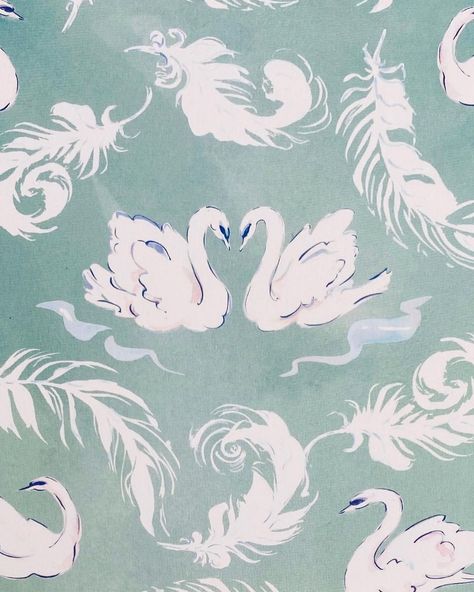 Swan Feathers Drawing, Swan Illustration Vintage, Swan Wedding Theme, Swan Mural, Swan Doodle, Swans Illustration, Swan Lake Art, Susannah Garrod, Swans Painting