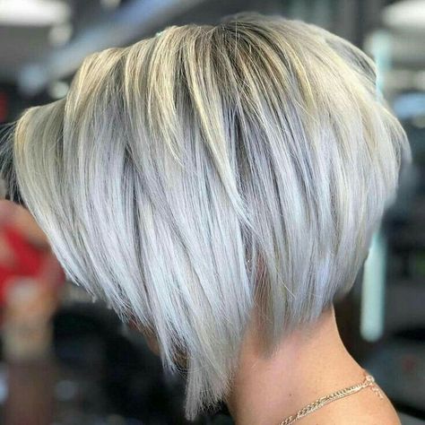 Debs Hair, Quick Styles, Graduated Bob, Short Bobs, Asymmetrical Bob, Color Board, Short Grey Hair, Bob Hairstyles For Fine Hair, Going Gray