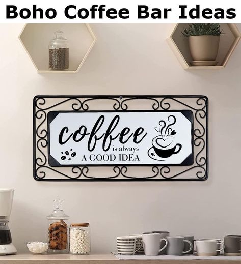 Coffee Sign Metal Wall Decor Wood Coffee Sign Combine With Scroll Metal Frame Wall Art Hanging Wall Sculptures for Home Kitchen Cafe Coffee Bar Coffee Corner Decor, 16 x 7.8 Inch Coffee Corner Decor, Funny Kitchen Signs, Wooden Signs With Sayings, Wall Decor Wood, Coffee Wall Decor, Coffee Sign, Coffee Wall, Coffee Bar Signs, Corner Decor