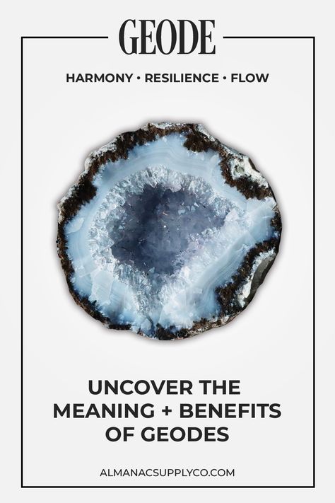 From the heart of the Earth to the heart of your space, discover the profound symbolism and energies that geodes encapsulate. This exploration sheds light on how geodes can enhance your environment, promote positive energy, and serve as stunning decor elements. Whether you're a crystal connoisseur or a nature lover, this pin invites you to embrace the enchantment of geodes and harness their transformative powers. Geode Meaning, Feng Shui Principles, Geode Rocks, Geode Jewelry, Blue Geode, Sedimentary Rocks, Crystal Formations, Hidden Beauty, The Enchantments