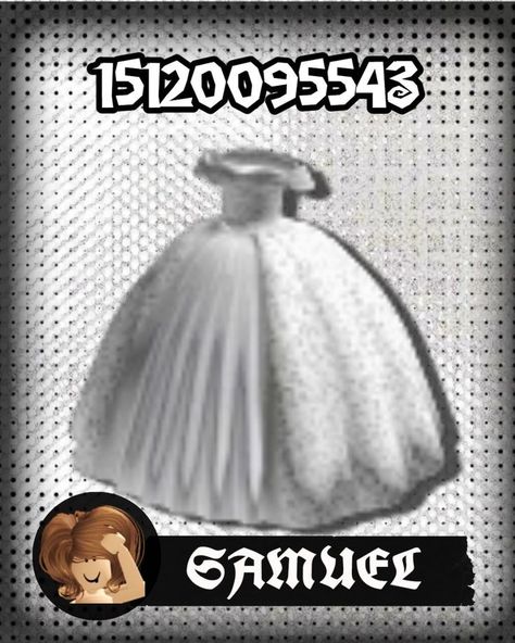 Roblox Elegant Outfit Codes, Roblox Wedding Dress Codes, Berry Avenue Codes 3d Clothes, Roblox Dress Codes, Wedding Skin, Soft Y2k, Emo Outfit Ideas, 3d Clothes, Brown Hair Roblox