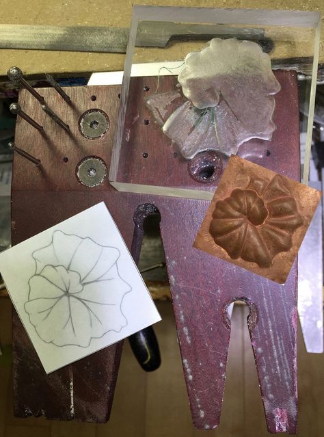 Begonia Composite 1 3 Dimensional Shapes, Jewelry School, Cast Acrylic Sheet, Jewelry Template, Dimensional Shapes, Hydraulic Press, School Jewelry, Cast Acrylic, Jewelry Boards