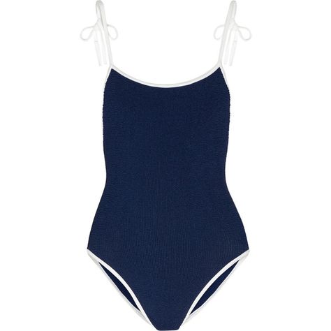 Navy One Piece Swimsuit, Navy Blue One Piece Swimsuit, Navy Blue Swimwear, 2024 Predictions, Dark Blue Swimsuit, Chanel Swimsuit, Nautical Swimsuit, Navy Bathing Suit, Polyvore Chic