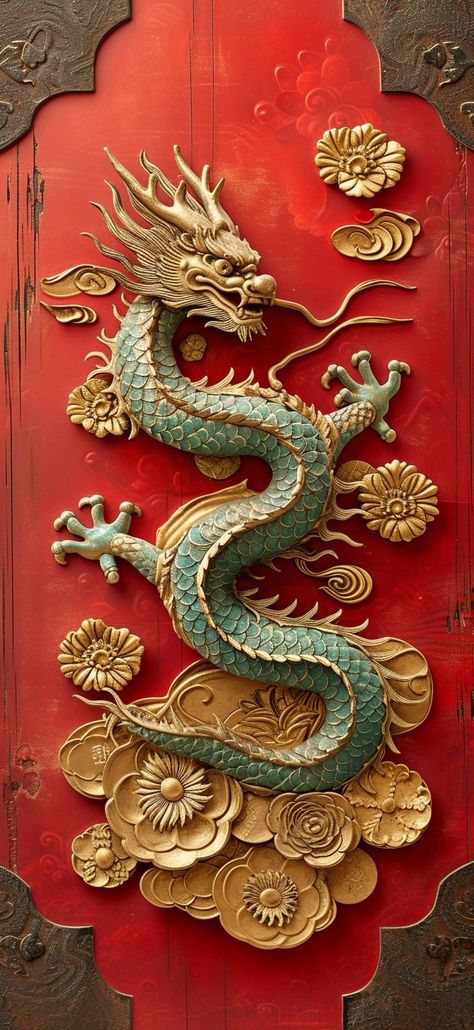 Midjourney Feed Chinese Talisman, Dragon Texture, Chinese Dragon Art, Lucky Dragon, Chinese Artwork, Chinese Dragon, China Art, Dragon Artwork, Lunar New