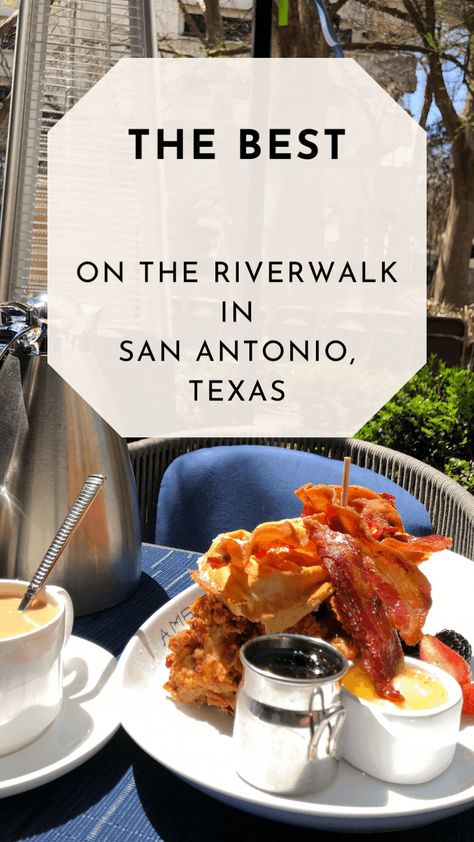 Best Places To Eat San Antonio Riverwalk, Brunch In San Antonio, Best San Antonio Restaurants, San Antonio Places To Eat, San Antonio Riverwalk Outfits, Outfits For San Antonio Riverwalk, Places To Eat In San Antonio Texas, San Antonio Breakfast, Restaurants San Antonio