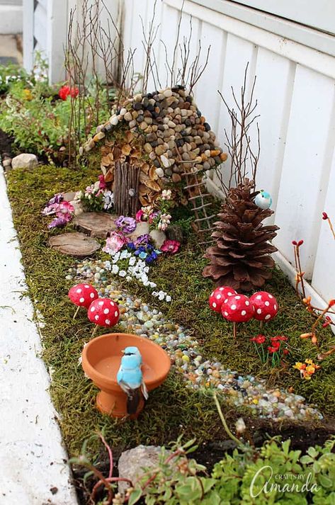 Fairy Garden Design Ideas, Diy Fairy Garden, Fairy Ideas, Fairy Garden Ideas, College Algebra, Fairy Garden Crafts, Fairy Garden Designs, Miniature Gardens, Faeries Gardens