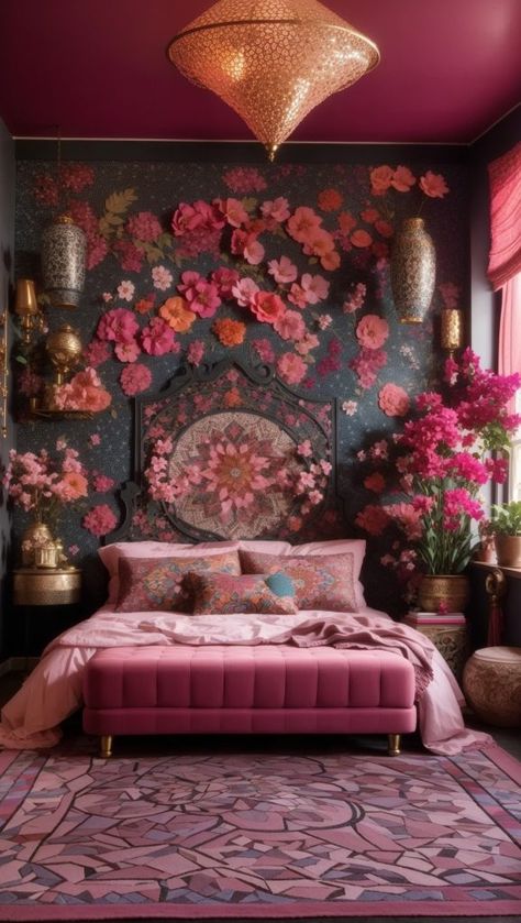 Dark Shabby Chic Bedroom, Whimsy Goth Bedroom, Dark Boho Bedroom, Purple Bathroom, Goth Bedroom, Dark Boho, Dream Bedroom Inspiration, Purple Bedrooms, Decor Ideas Bedroom