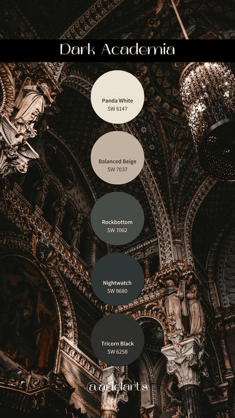 House Color Palettes, Dark Home Decor, Color Schemes Colour Palettes, Dark Home, Stylish Office, Color Palette Design, Gothic House, Paint Colors For Home, Free Interior Design