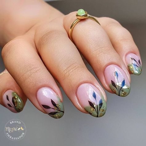 Magpie USA | Nail Supply (@magpiebeautyusa) • Instagram photos and videos Nails Ideas Rainbow, Green Floral Nails, Fruits Nails, Tree Nail Designs, Fruit Nail Designs, Rainbow Nails Design, Wave Nails, Rainbow Nail Art, Cute Summer Nail Designs