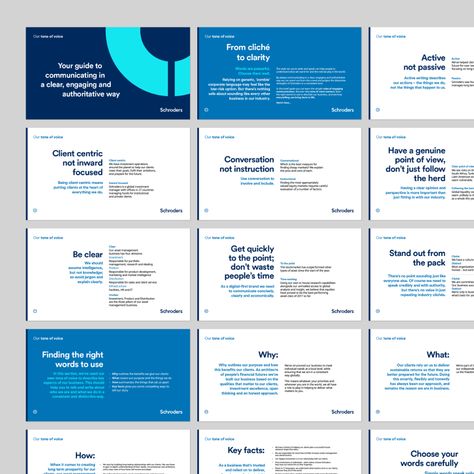 Schroders tone of voice — Wreyford — The studio of Nick Portet Tone Of Voice Guidelines, Tone Of Voice Examples, Brand Tone Of Voice, Brand Guidelines Design, Guideline Template, Brand Architecture, Powerpoint Presentation Design, Tone Of Voice, Brand Voice