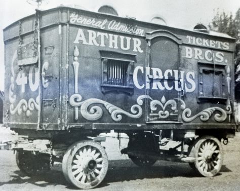 Arthur Bros Circus Ticket Wagon#2 Circus Ticket, Steampunk Circus, Circus Tickets, Old Circus, Vintage Circus Posters, Circus Sideshow, Circus Acts, Circus Train, Human Oddities