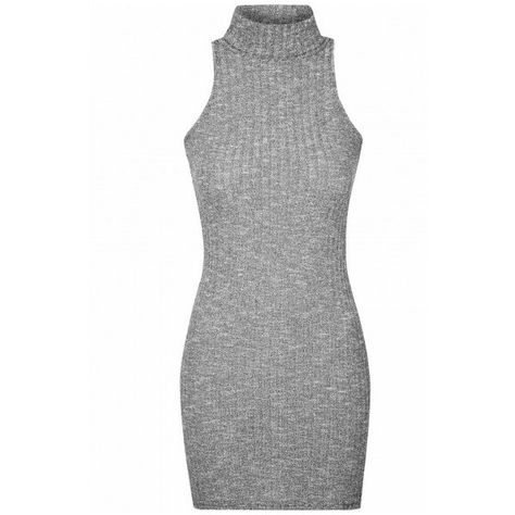 Grey Marl Polo Neck Bodycon Dress ($31) ❤ liked on Polyvore featuring dresses, grey, turtleneck top, grey sleeveless dress, grey bodycon dress, sleeveless dress and gray dress Sleeveless Turtle Neck Outfit, Red Fashion Outfits, Grey Bodycon Dress, Turtleneck Dress Sleeveless, Sleeveless Turtleneck Top, Gray Cocktail Dress, Gray Turtleneck, Turtleneck Sleeveless, Short Bodycon Dress