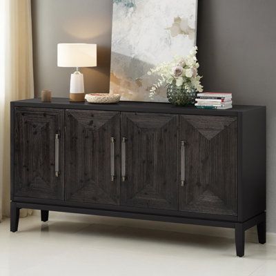 Hokku Designs 60" Console Table Entryway Sideboard for Hallway Living Room | Wayfair Console Table Entryway, Mdf Doors, Sideboard Storage Cabinet, Kitchen Sideboard, Sideboard Furniture, Sideboard Storage, Door Storage, Sideboard Cabinet, Sideboard Buffet