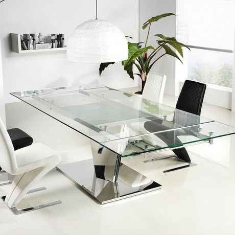 Diamond Dining Table Chrome Dining Table, Stainless Steel Dining Table, Modern Contemporary Dining, Dinning Tables, Steel Dining Table, Square Dining Table, Diamond Collection, Pedestal Dining Table, Glass Dining Table