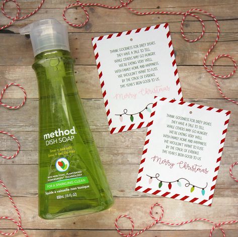 Dish Soap Pun Christmas Gift Idea Soap Holiday Gift Tag, Neighbor Christmas Gifts Dish Soap, Dish Towel And Soap Christmas Gift, Dish Soap Christmas Gift Tag, Dish Soap Christmas Gift, Dish Soap Gift Ideas, Soap And Towel Gift Ideas, Soap Gift Ideas Christmas, Soap Christmas Gift Ideas