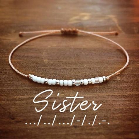 Morse Bracelet, Adjustable Bracelet Diy, Friend Bracelet, Diy Collier, Morse Code Bracelet, Bracelet Friendship, Personalized Bracelet, Morse Code, Bracelets For Women