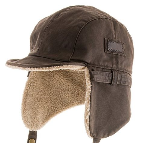 Best Pilot Trooper Aviator Cap Faux Leather Hat Ushanka Trapper BROWN 7 38 ** Be sure to check out this awesome product. (This is an affiliate link) Aviator Cap, Trooper Hat, Aviator Hat, Leather Hat, Cold Weather Gear, Winter Hats For Men, Trapper Hats, Quality Hats, Leather Hats