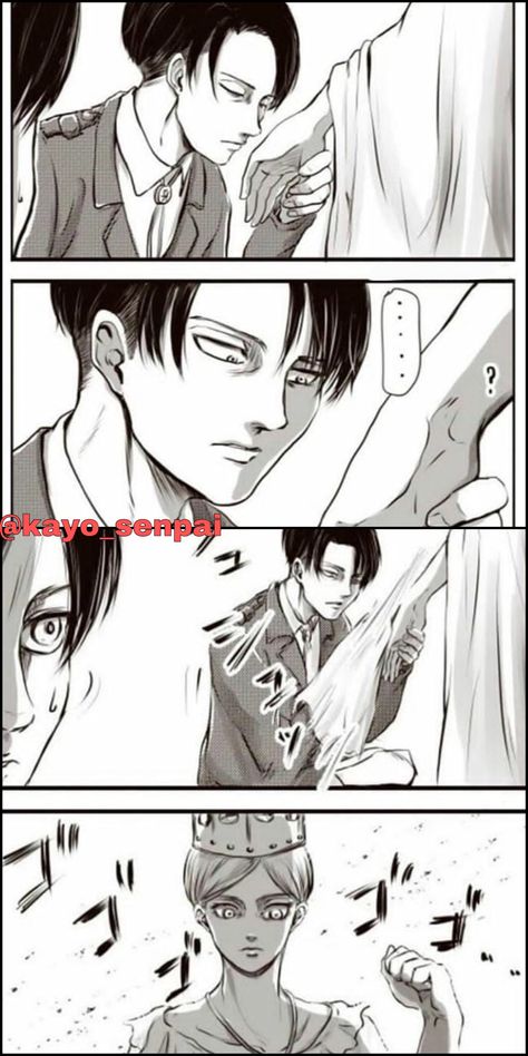 #anime #aot #snk #attackontitan #shingekinokyojin #levi #historia #eren #ackerman #animeme #memes Levi Memes, Attack On Titan Meme, Attack Titan, Aot Funny, Attack On Titan Aesthetic, Attack On Titan Comic, Survey Corps, Captain Levi, Attack On Titan Funny