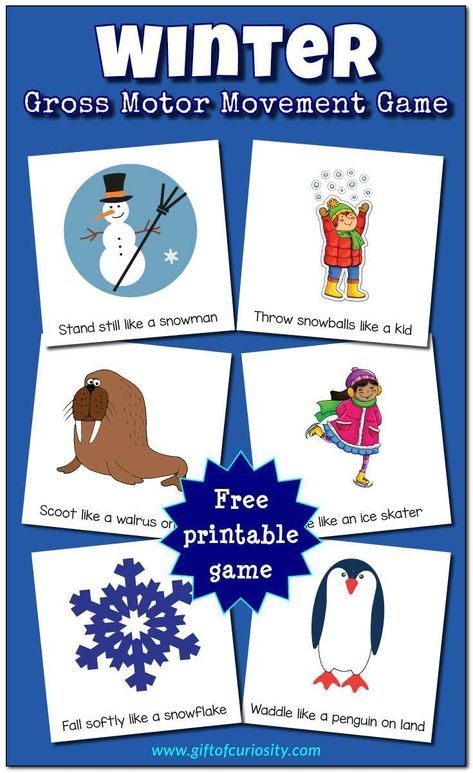 Winter Gross Motor, Winter Theme Preschool, Winter Activities Preschool, Snow Theme, Winter Classroom, Winter Kindergarten, Winter Activities For Kids, Valentine's Day Crafts For Kids, Gross Motor Activities