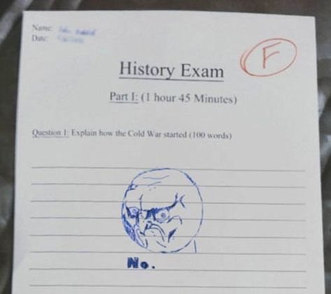 19 Quality Exam Fails That Will Leave You Speechless - Gallery Funny Kid Answers, Kids Test Answers, Funny School Answers, History Exam, Funny Test Answers, Funny Test, Rage Comics, 100 Words, Funny School