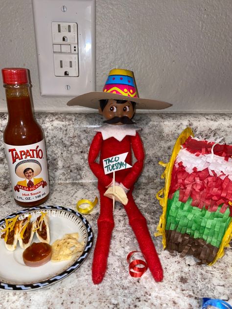 Mexican Elf On The Shelf Ideas, Elf On The Shelf Ideas Taco Tuesday, Elf On Shelf Taco Tuesday, Taco Elf On The Shelf, Mexican Elf On The Shelf, Elf Taco Tuesday, Elf On The Shelf Taco Tuesday, Taco Tuesday Elf On The Shelf, Elf 2024