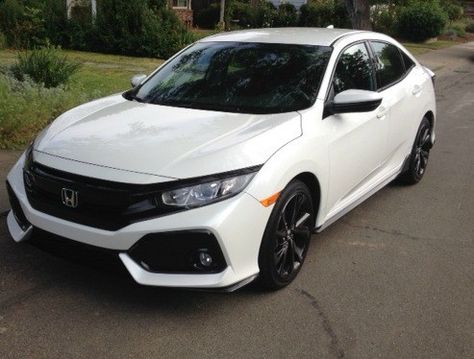 2017 Honda Civic hatchback: sporty value gem returns White Honda Civic, 2017 Honda Civic Hatchback, Cars Honda Civic, Honda Civic Hatchback Sport, Best Cars For Teens, 1999 Honda Civic, Cars Honda, Soichiro Honda, Car Honda