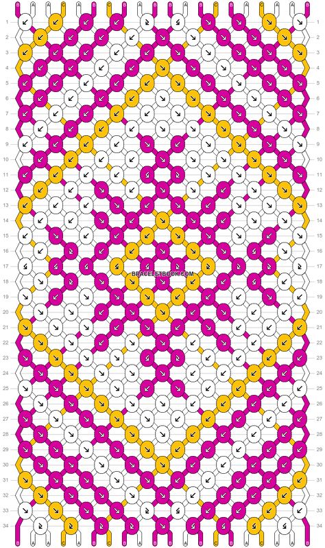 Normal pattern #37239 | BraceletBook Large Friendship Bracelet, Thick Bracelet Patterns, Thick Friendship Bracelet Pattern, Floss Bracelets, Chevron Friendship Bracelets, Knot Bracelets, Bracelet Patterns Easy, Friendship Bracelet Ideas, Cool Friendship Bracelets