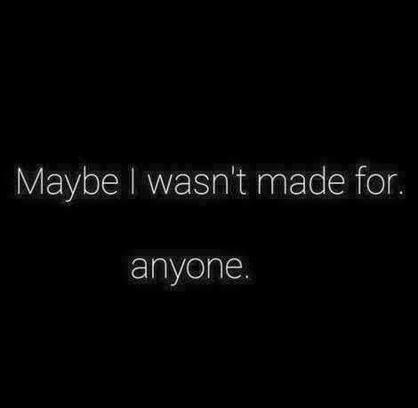 Maybe I wasn't made for anyone. Bond Paper Design, Dear Self Quotes, Bond Paper, Insta Profile, Dear Self, Insta Profile Pic, My Journal, Self Quotes, Mind Body Soul