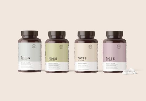 Vitamin Packaging Design, Vitamin Packaging, Minimal Brand Identity, Dietary Supplements Packaging, Pill Packaging, Supplement Bottles, Colorful Branding, Vitamin Brands, Medical Packaging