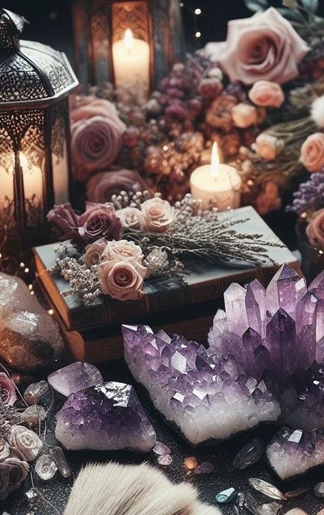 Goddess Altar, Magical Crystal, Sacred Circle, Crystal Aesthetic, Goddess Decor, Witchy Wallpaper, Crystal Goddess, Magical Life, Healing Space