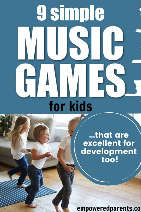 Music Class Games, Music Games For Kids, Movement Preschool, Games For Preschoolers, Preschool Music Activities, Games At Home, Music Activities For Kids, Music Class Activities, Singing Games