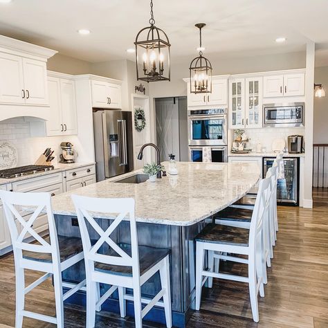 Long Kitchen Island With Seating On Both Sides, L Shaped Kitchen Island With Sink, Kitchen Island With Seating On All Sides, Kitchen Islands With Sinks And Seating, Sideways Kitchen Island, Kitchen Island Table For 6, Kitchen Sink In Island Ideas, Kitchen Island With Corner Seating, 6 Seat Kitchen Island