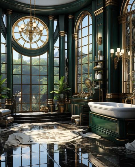 Royal House Interior, Fantasy Home Interior, Fantasy Bathroom, Royal Bathroom, Nails Home, Fantasy Rooms, Home Decor Aesthetic, Home Design Inspiration, Castles Interior