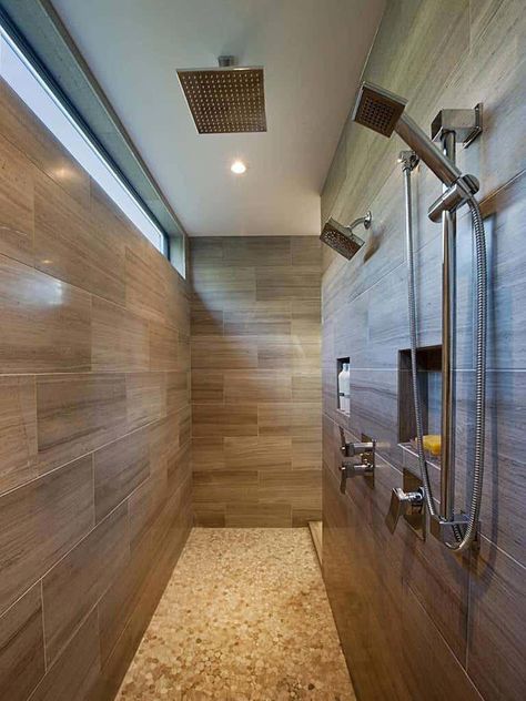 Top 36 Best Walk-In Shower Ideas for 2020 | Go for Showers Without Doors! #masterbathroomideas Showers Without Doors, Doorless Shower, Open Showers, Walk In Shower Designs, Bad Inspiration, Dream Bathrooms, Shower Remodel, House Bathroom, Ideas Pictures