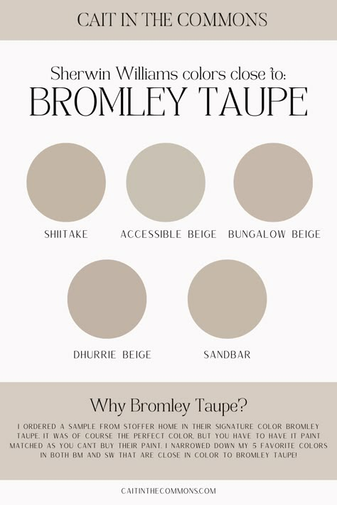 Bromley Taupe, Taupe Kitchen Cabinets, Beige Kitchen Cabinets, Taupe Paint Colors, Taupe Kitchen, Taupe Paint, Kitchen Painting, Beige Cabinets, Toronto Condo