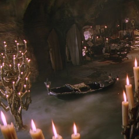 Phantom Of The Opera Movie Aesthetic, Christine Phantom Of The Opera Aesthetic, Phantom Of The Opera Lair, Phantom Of The Opera Scenes, Phantom Of The Opera Bedroom, Vampy Bedroom, Phantom Of The Opera Stage, The Phantom Of The Opera Aesthetic, Phantom Of The Opera Aesthetic