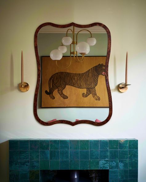 TROVE by Studio Duggan | Introducing…the TIGER Mirror Collection 🐅🥁🐅 Handcrafted in London in small batches by one of oldest workshops - from the burl wood of an 82… | Instagram Studio Duggan, Mirror Above Fireplace, Wood Mirrors, Mirror Collection, Mirror Headboard, Bed Rug, Old Oak Tree, Living Room Design Inspiration, Mirror Console