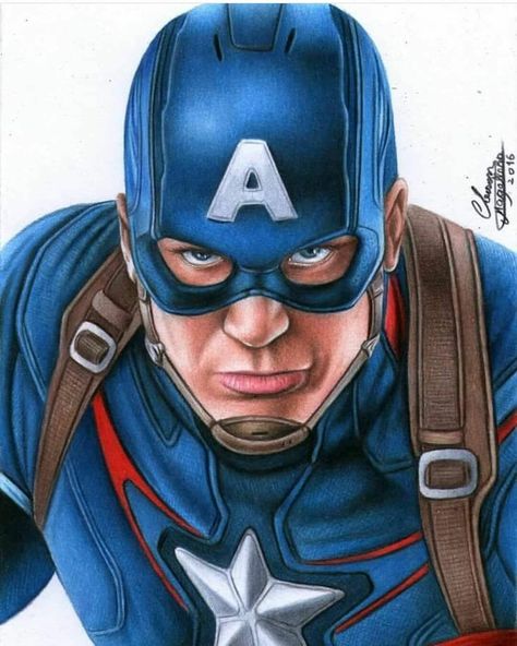 Capitan America Wallpaper, Captain America Drawing, America Drawing, Animal Sketches Easy, Captain America Comic Art, Avengers Painting, Images Pop Art, Easy Scenery Drawing, Marvel Art Drawings