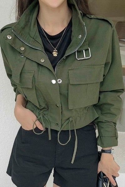 High Wasted Jeans, Military Jackets, Statement Belt, Army Fashion, Fashionista Clothes, Shopping Website, Fashion Mistakes, Really Cute Outfits, Military Fashion