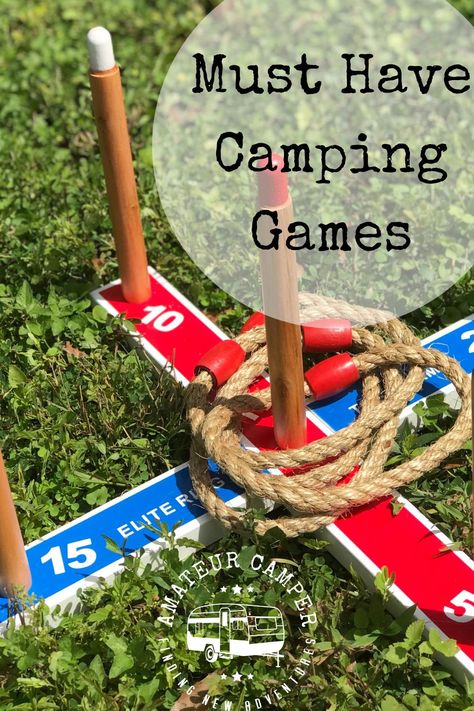 The best games to take on a camping trip should not only be fun but easy to pack. Outdoor Games To Play, Camping Games For Adults, Outdoor Camping Games, Lake Games, Cool Camping Gadgets, Outside Games, Outdoor Fun For Kids, Fun Outdoor Games, Camping Set Up