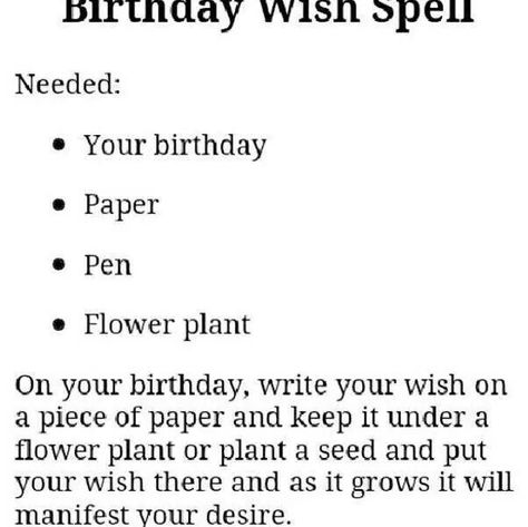 Birthday Manifestation Ritual, Witchcraft Birthday Spells, Birthday Spells Magic, Witch Birthday Ritual, Birthday Witchcraft, Witchcraft Birthday, Wiccan Birthday, Birthday Spell, Birthday Manifestation