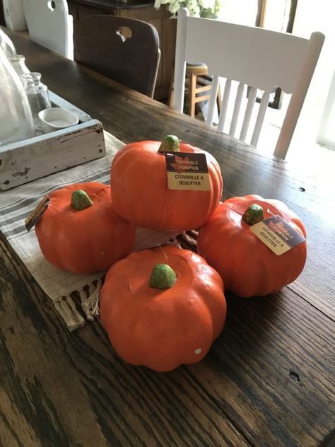 Dollar Tree Pumpkins Makeover - Deb and Danelle Stack Pumpkins, Fal Decor, Making Pumpkins, Pumpkins Decorations, Halloween Garden Decorations, Pumpkin Artwork, Elegant Pumpkins, Pumpkin Diy, Fall Ornaments