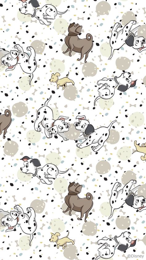 101 Dalmations Backgrounds, 101 Dalmations Wallpaper, Dalmation Wallpaper, Dalmatian Pattern, Disney Characters Wallpaper, 101 Dalmations, Beautiful Wallpapers For Iphone, Wallpaper Disney, Disney Background