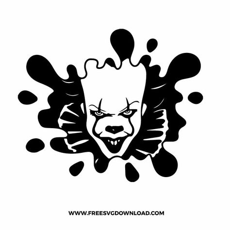 Pennywise Svg Free, Spooky Svg Free, Free Halloween Svg Files For Cricut, Free Images For Cricut, Halloween Svgs Free, Halloween Svg Free Files For Cricut, Halloween Svg Shirts, Free Cricut Downloads, Pennywise Svg