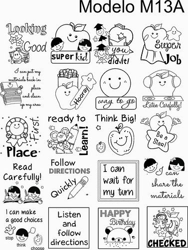 M13A | sellos didacticos jorser | Flickr Primary School Ideas, Vocabulary For Kids, School Stamps, Teacher Stamps, Teachers Corner, Super Teacher, Extra Work, Teacher Stickers, English Activities