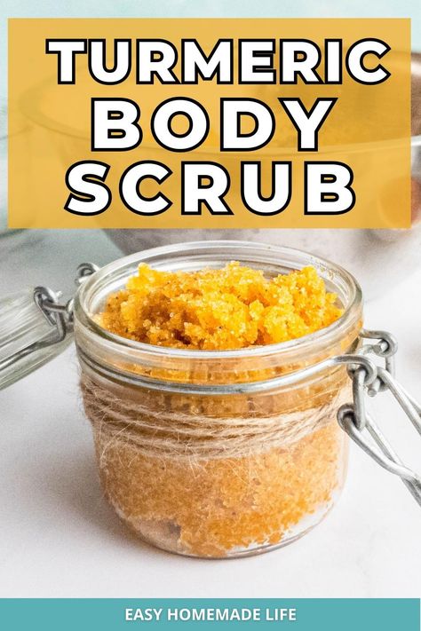 Need to get your glow back? This turmeric scrub, with its skin-healing properties, will give you your glow back, and reduce skin inflammation, acne - and so much more. This DIY turmeric scrub is quick, easy, and great for your skin. You only need 4 ingredients and five minutes! Turmeric Sugar Scrub, Homemade Exfoliator, Turmeric Body Scrub, Turmeric Scrub, Brown Sugar Scrub, Body Scrub Recipe, Sugar Scrub Homemade, Sugar Scrub Recipe, Slider Buns