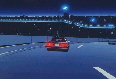 From the movie Oliver and Company GIF Car Gif, Anime City, Night Gif, New Retro Wave, Mind Blowing Facts, Anime Gifs, Japon Illustration, Valentine Photography, Old Anime